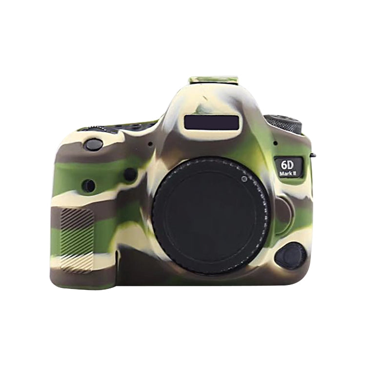 For Canon EOS 6D Mark II Soft Silicone Protective Case (Camouflage) - Protective Case by PMC TechLife | Online Shopping South Africa | PMC TechLife | Buy Now Pay Later Mobicred