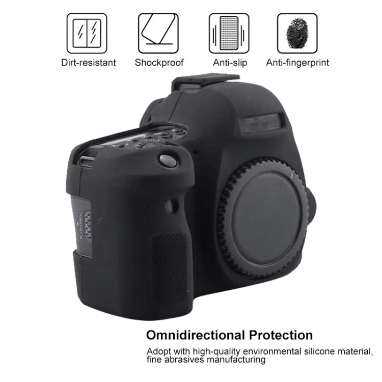 For Canon EOS 6D Mark II Soft Silicone Protective Case (Yellow) - Protective Case by PMC TechLife | Online Shopping South Africa | PMC TechLife | Buy Now Pay Later Mobicred
