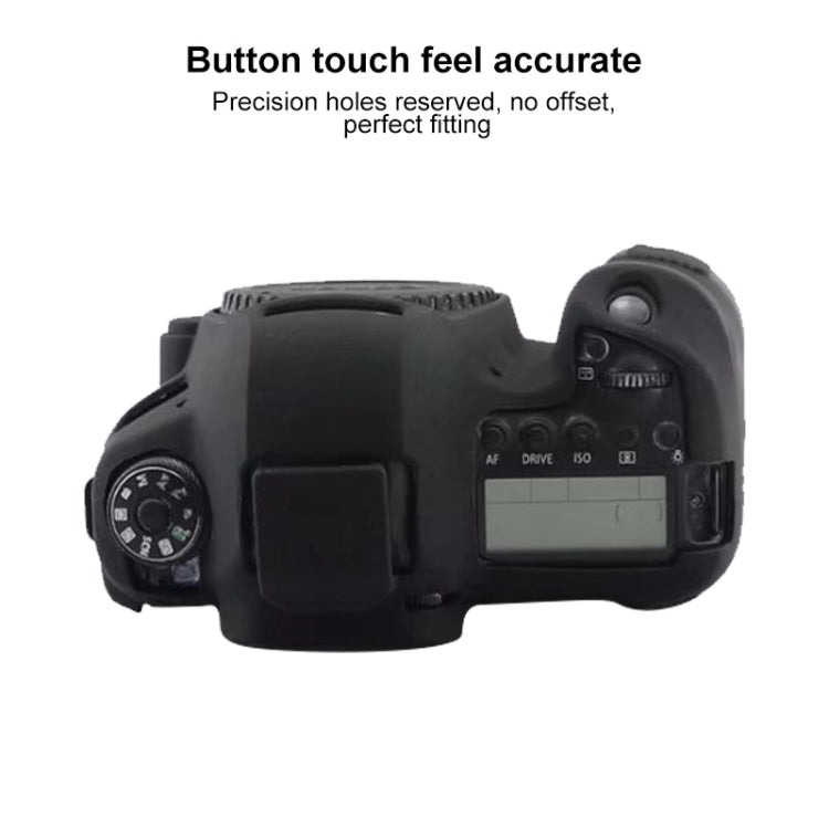 For Canon EOS 6D Mark II Soft Silicone Protective Case (Black) - Protective Case by PMC TechLife | Online Shopping South Africa | PMC TechLife | Buy Now Pay Later Mobicred