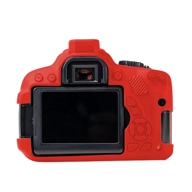 For Canon EOS 600D Soft Silicone Protective Case(Red) - Protective Case by PMC TechLife | Online Shopping South Africa | PMC TechLife | Buy Now Pay Later Mobicred