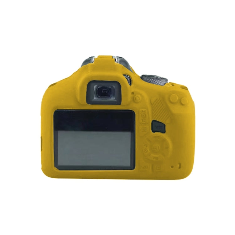 Soft Silicone Protective Case for Canon EOS 2000D (Yellow) - Protective Case by PMC TechLife | Online Shopping South Africa | PMC TechLife | Buy Now Pay Later Mobicred