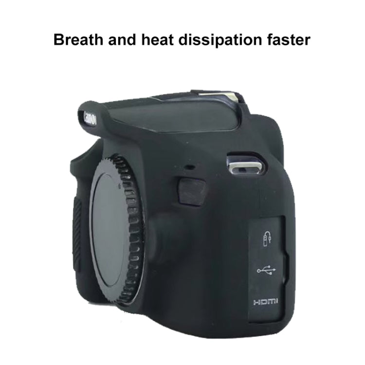 Soft Silicone Protective Case for Canon EOS 2000D (Red) - Protective Case by PMC TechLife | Online Shopping South Africa | PMC TechLife | Buy Now Pay Later Mobicred