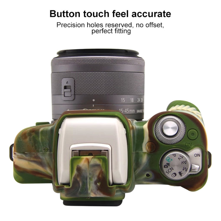 For Canon EOS M50 Mark II / M50 II Soft Silicone Protective Case(Camouflage) - Protective Case by PMC Jewellery | Online Shopping South Africa | PMC Jewellery | Buy Now Pay Later Mobicred