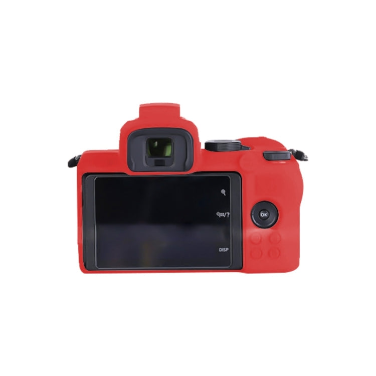 Soft Silicone Protective Case for Nikon Z50 (Red) - Protective Case by PMC TechLife | Online Shopping South Africa | PMC TechLife | Buy Now Pay Later Mobicred