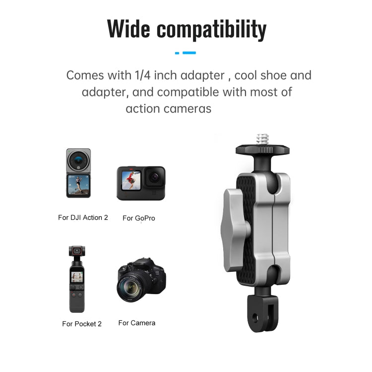 STARTRC  Aluminium Alloy Mount Adapter Adjustable Arm(Black Silver) - Helmet Mount by STARTRC | Online Shopping South Africa | PMC Jewellery | Buy Now Pay Later Mobicred