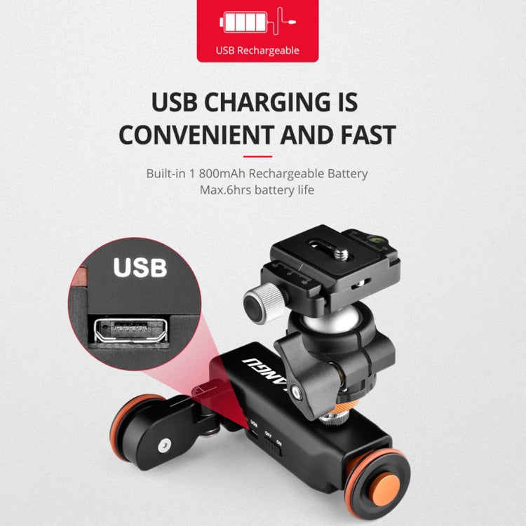 YELANGU L4X Camera Wheel Dolly + PC03 Phone Clamp with Remote, Load: 3kg - free shipping - PMC TechLife - Order now!