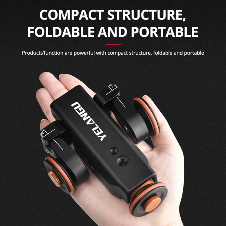 YELANGU L4X Camera Wheel Dolly + PC03 Phone Clamp with Remote, Load: 3kg - free shipping - PMC TechLife - Order now!