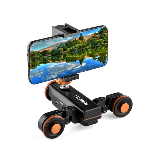 YELANGU L4X Camera Wheel Dolly + PC142 Phone Clamp with Remote, Load: 3kg - Camera Dolly by YELANGU | Online Shopping South Africa | PMC Jewellery