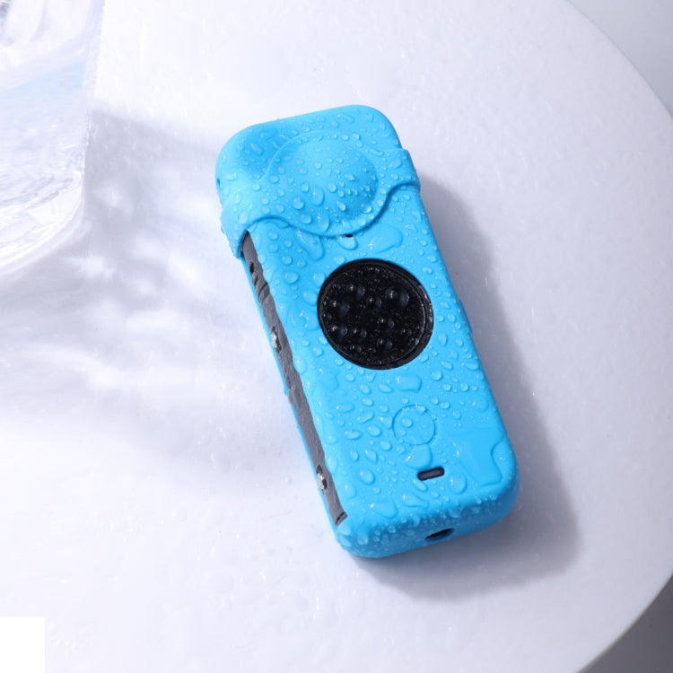 Full Body Dust-proof Silicone Case with Lens Cover for Insta360 ONE X2(Blue) - Case & Bags by PMC TechLife | Online Shopping South Africa | PMC TechLife | Buy Now Pay Later Mobicred