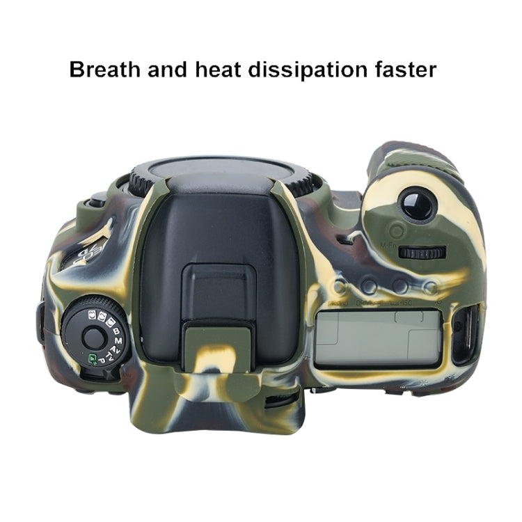 For Canon EOS 7D Mark II Soft Silicone Protective Case (Camouflage) - Protective Case by PMC TechLife | Online Shopping South Africa | PMC TechLife | Buy Now Pay Later Mobicred