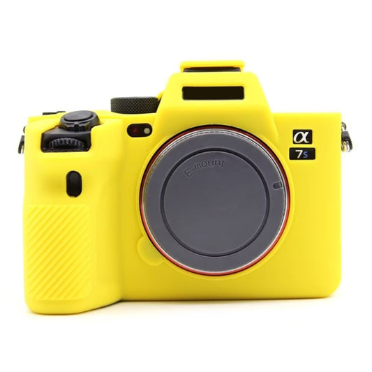 For Sony  A7S III / A7S3 Soft Silicone Protective Case(Yellow) - Protective Case by PMC Jewellery | Online Shopping South Africa | PMC Jewellery | Buy Now Pay Later Mobicred