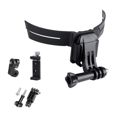 RUIGPRO Action Camera Phone Helmet Mount Kit with J-Hook Buckle & Metal Phone Clamp & Adapter(Black) - Helmet Mount by RUIGPRO | Online Shopping South Africa | PMC Jewellery | Buy Now Pay Later Mobicred