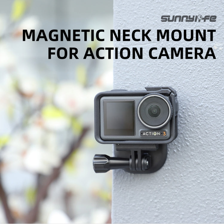 Sunnylife ZJ554 Magnetic Wearable Neck Phone Action Camera  Holder (Black) - Holder by Sunnylife | Online Shopping South Africa | PMC Jewellery | Buy Now Pay Later Mobicred