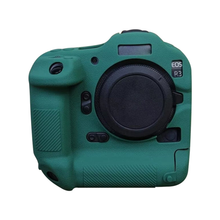 For Canon EOS R3 Soft Silicone Protective Case (Green) - Protective Case by PMC TechLife | Online Shopping South Africa | PMC TechLife | Buy Now Pay Later Mobicred