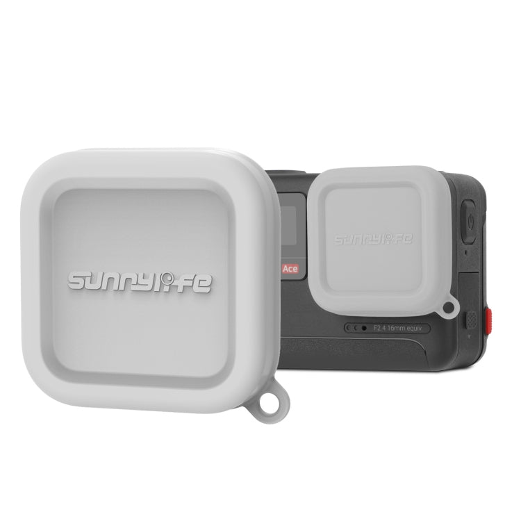For Insta360 Ace / Ace Pro Sunnylife Silicone Lens Cap Protector Lens Cover (Grey) - Case & Bags by Sunnylife | Online Shopping South Africa | PMC TechLife