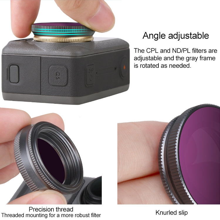 2 in 1 Sunnylife OA-FI180 Lens Red + Purple Diving Filter for DJI OSMO ACTION -  by Sunnylife | Online Shopping South Africa | PMC Jewellery | Buy Now Pay Later Mobicred