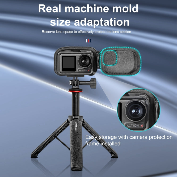 STARTRC Camera PU Carry Case For Insta360 GO3 / DJI Action 3 / 4 / 5 Pro (Black) - free shipping - PMC TechLife - Order now!