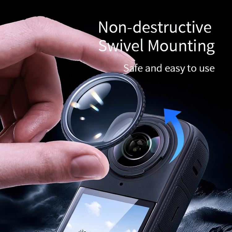 For insta360 X5 STARTRC Swivel Protective Lens Guad PC Lens Cover - free shipping - PMC TechLife - Order now!