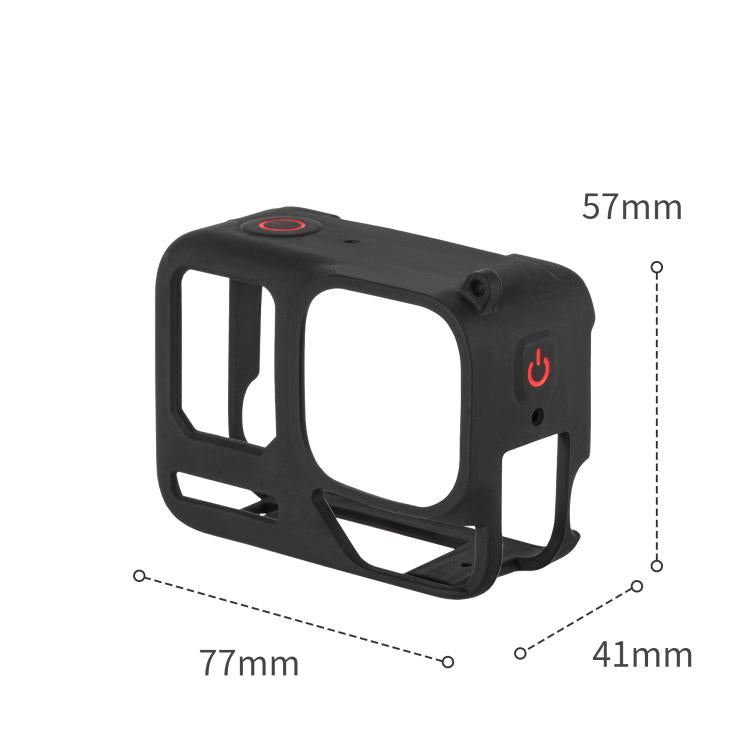 For Insta360 Ace Pro 2 STARTRC Body Silicone Case with Lens Cap & Lanyard (Black) - free shipping - PMC TechLife - Order now!