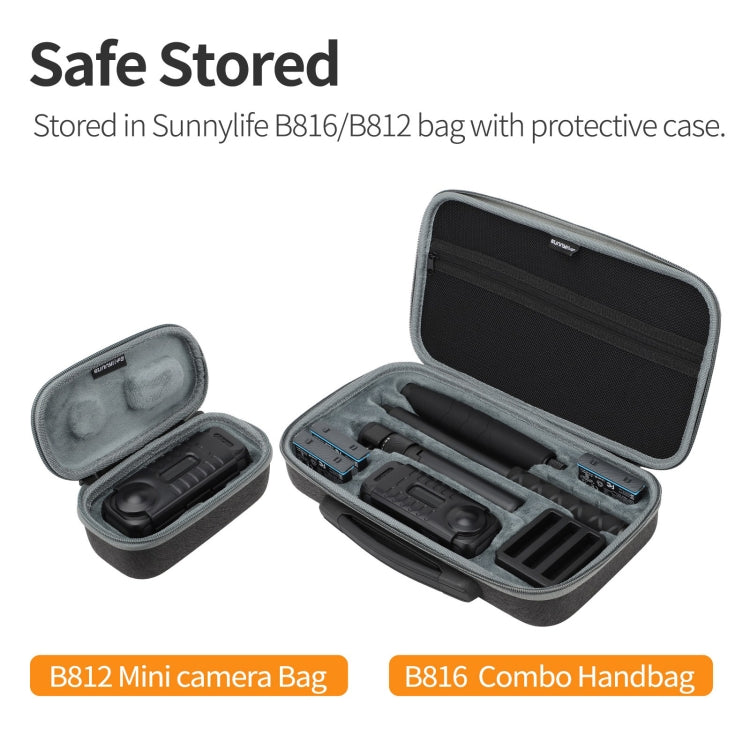 For Insta360 X4 Sunnylife Integrated Lens Screen Protective Cover (Transparent Black) - Case & Bags by Sunnylife | Online Shopping South Africa | PMC TechLife | Buy Now Pay Later Mobicred