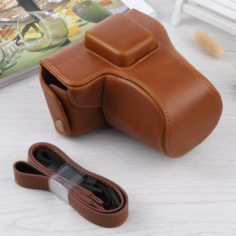 Full Body Camera PU Leather Case Bag with Strap for Olympus E-PL3 / E-PM1 (Brown) - free shipping - PMC TechLife - Order now!