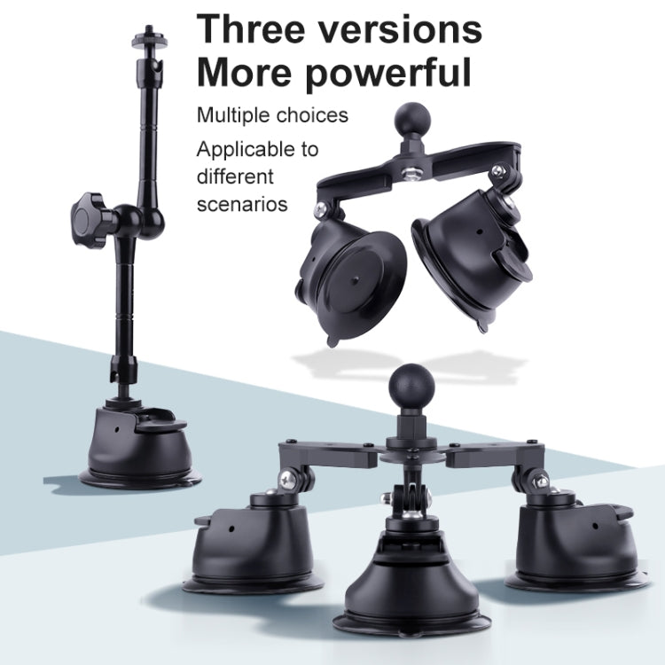 Dual-leg Suction Cup Articulating Friction Magic Arm Phone Clamp Mount (Black) - Holder by PMC TechLife | Online Shopping South Africa | PMC TechLife | Buy Now Pay Later Mobicred
