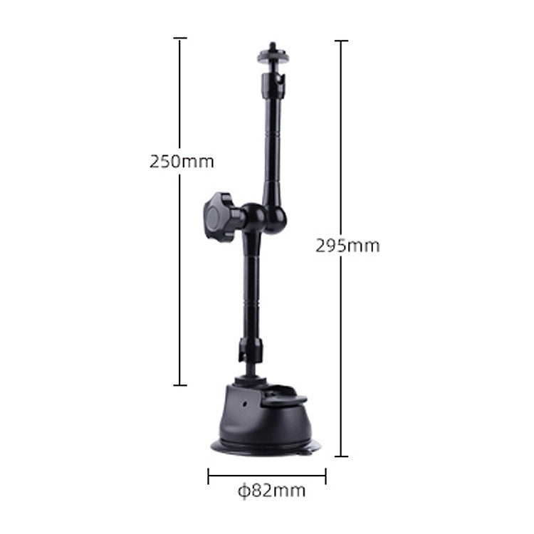 Single Suction Cup Articulating Friction Magic Arm Camera Mount (Black) - Holder by PMC Jewellery | Online Shopping South Africa | PMC Jewellery | Buy Now Pay Later Mobicred