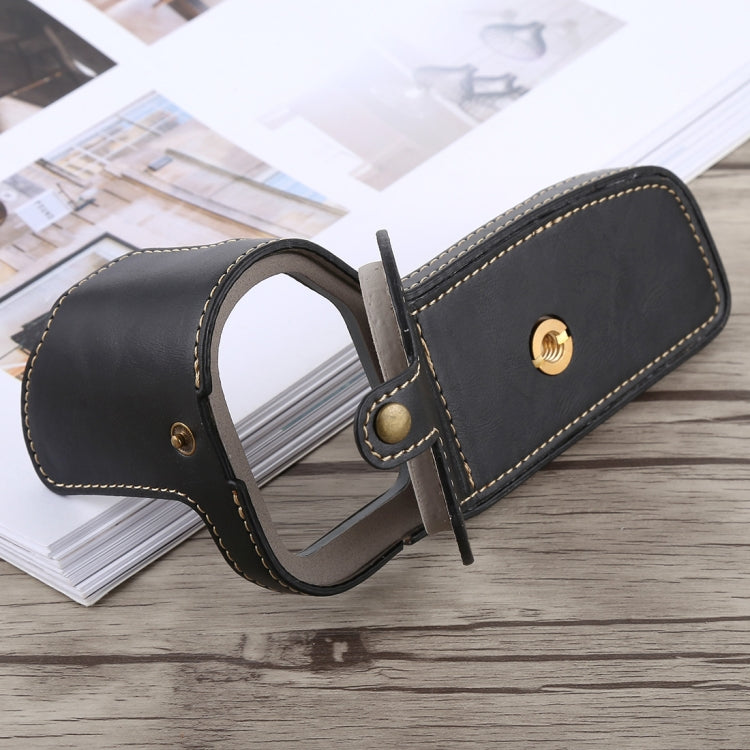 1/4 inch Thread PU Leather Camera Half Case Base for Canon EOS 6D /  6D Mark II (Black) - free shipping - PMC TechLife - Order now!