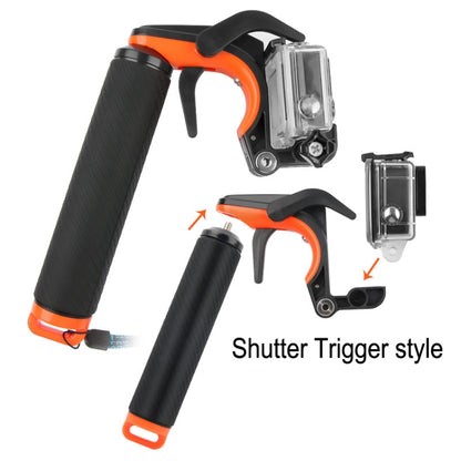 Shutter Trigger + Dome Port Lens Transparent Cover + Floating Hand Grip Diving Buoyancy Stick with Adjustable Anti-lost Strap & Screw & Wrench for GoPro HERO7 /6 /5 - Lens Transparent Cover by PMC Jewellery | Online Shopping South Africa | PMC Jewellery | Buy Now Pay Later Mobicred