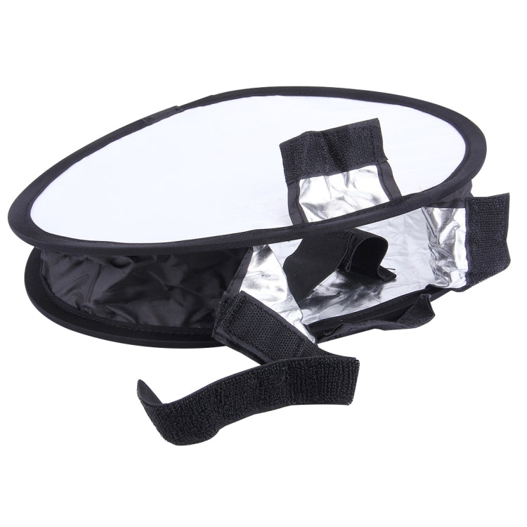 30cm Universal Round Style Flash Folding Soft Box, Without Flash Light Holder(Black + White) - free shipping - PMC TechLife - Order now!