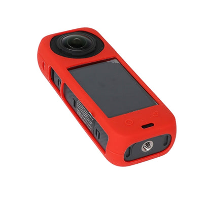 For Insta360 X4 Silicone Protective Case with Lens Cover (Red) - Case & Bags by PMC Jewellery | Online Shopping South Africa | PMC Jewellery | Buy Now Pay Later Mobicred