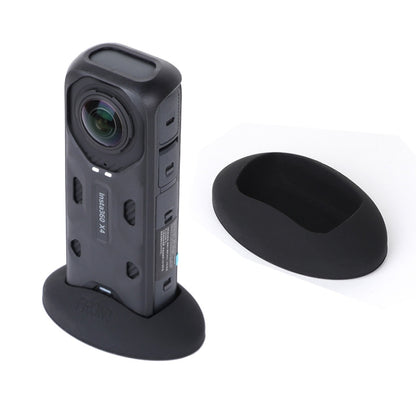 For Insta360 X4 Silicone Base Desktop Stand (Black) - Mount & Holder by PMC Jewellery | Online Shopping South Africa | PMC Jewellery