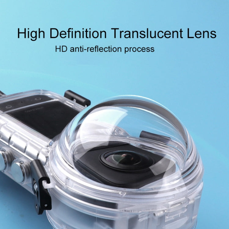For Insta360 X3 Camera 50m Waterproof Sealed Diving Case (Transparent) - Case & Bags by PMC TechLife | Online Shopping South Africa | PMC TechLife | Buy Now Pay Later Mobicred