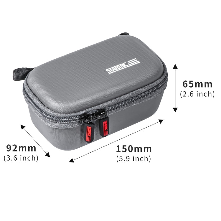 For Insta360 X4 STARTRC Camera Carry Case with Carabiner & Strap (Grey) - Case & Bags by STARTRC | Online Shopping South Africa | PMC Jewellery | Buy Now Pay Later Mobicred