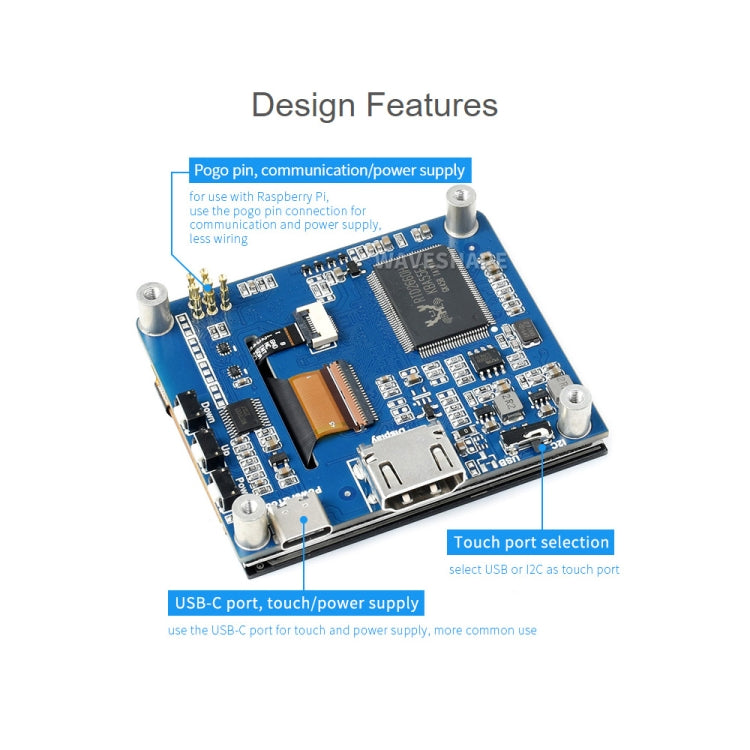 Waveshare 2.8 inch 480x640 HDMI IPS LCD Display (H) Fully Laminated Screen - Modules Expansions Accessories by WAVESHARE | Online Shopping South Africa | PMC TechLife | Buy Now Pay Later Mobicred