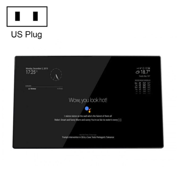 Waveshare 13.3 inch Magic Mirror, Voice Assistant, Touch Control(US Plug) - free shipping - PMC Jewellery - Order now!
