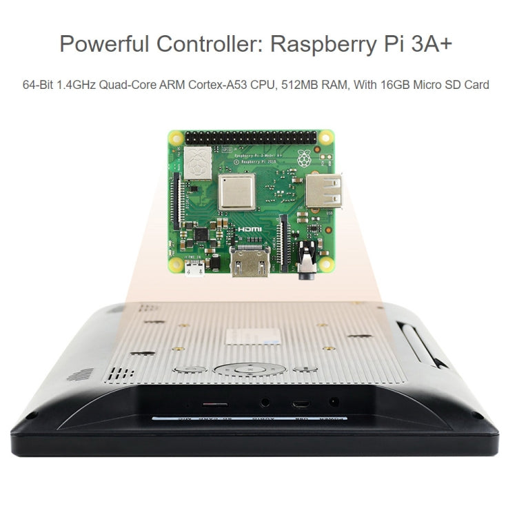 Waveshare 13.3 inch Mini-Computer Powered by Raspberry Pi 3A+, HD Touch Screen(US Plug) - free shipping - PMC Jewellery - Order now!