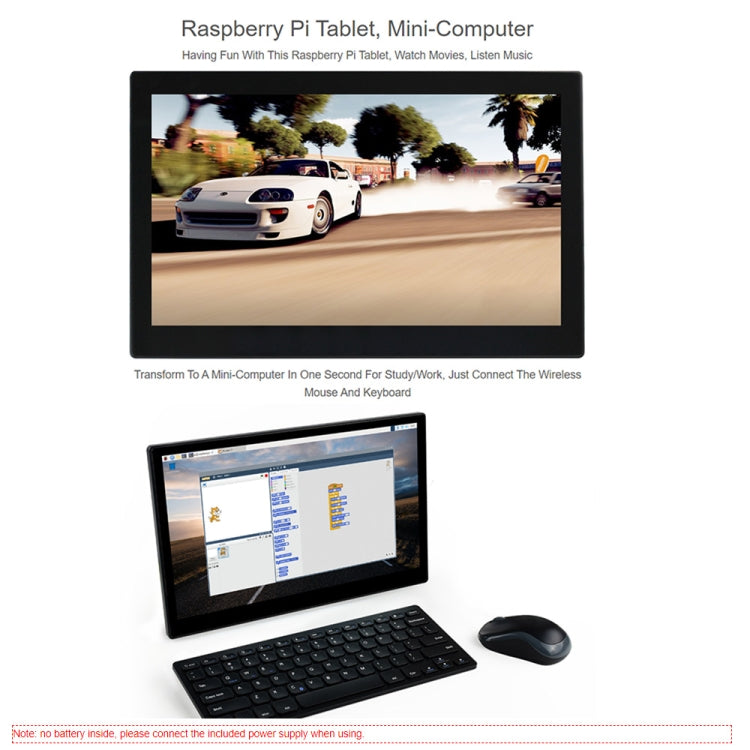 Waveshare 13.3 inch Mini-Computer Powered by Raspberry Pi 3A+, HD Touch Screen(UK Plug) - free shipping - PMC Jewellery - Order now!