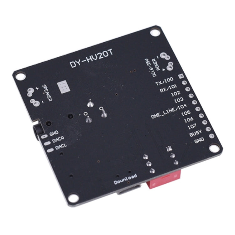 DY-HV20T 12V/24V 10W/20W Voice Playback Module MP3 Music Player UART I/O Trigger Amplifier Board Module - Breadboard / Amplifier Board by PMC TechLife | Online Shopping South Africa | PMC TechLife