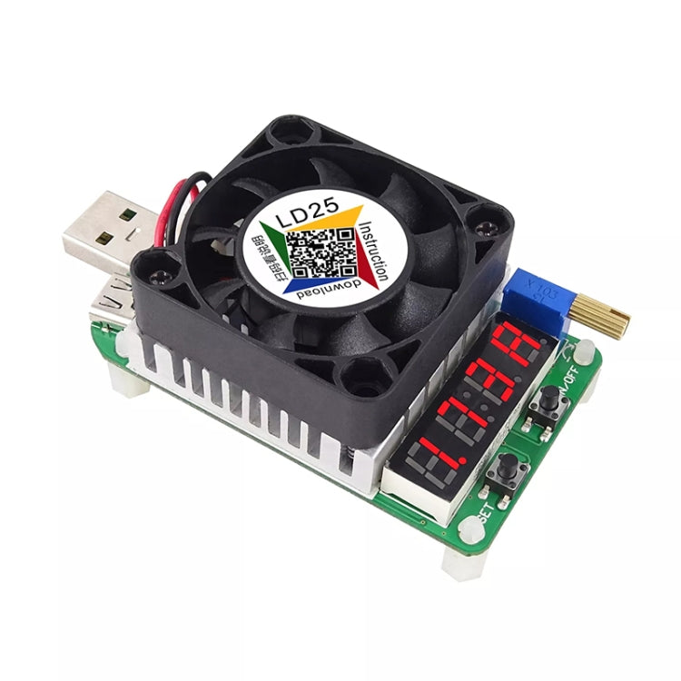 LD25 Adjustable Current Voltage Electronic USB Load Resistor Discharge Battery Test - Resistor / Diodes by PMC TechLife | Online Shopping South Africa | PMC TechLife