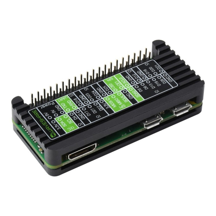 Waveshare Aluminum Alloy Protection Case for Raspberry Pi Zero Series, Fits Zero / Zero 2 W - Other Accessories by WAVESHARE | Online Shopping South Africa | PMC TechLife | Buy Now Pay Later Mobicred