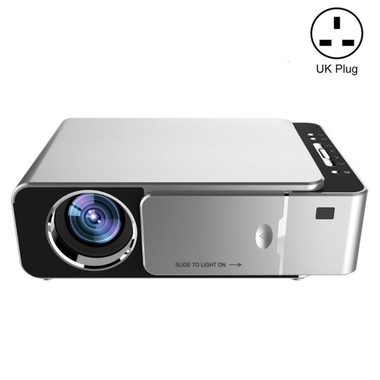 T6 2000ANSI Lumens 1080P LCD Mini Theater Projector, Phone Version, UK Plug(Silver) - LED Projector by PMC Jewellery | Online Shopping South Africa | PMC Jewellery | Buy Now Pay Later Mobicred