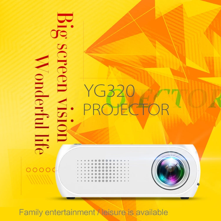 YG320 320*240 Mini LED Projector Home Theater, Support HDMI & AV & SD & USB(White) - Mini Projector by PMC Jewellery | Online Shopping South Africa | PMC Jewellery | Buy Now Pay Later Mobicred