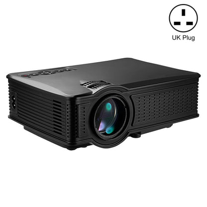 LY-40 1800 Lumens 1280 x 800 Home Theater LED Projector with Remote Control, UK Plug(Black) - LED Projector by PMC Jewellery | Online Shopping South Africa | PMC Jewellery | Buy Now Pay Later Mobicred