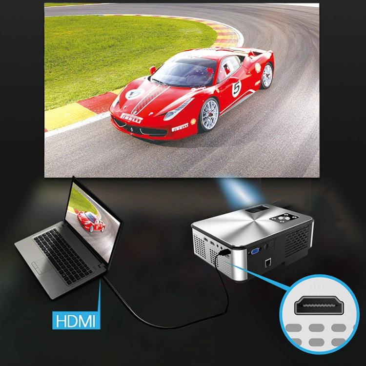 Cheerlux C9 1920x1080P HD Android Smart Projector, Support HDMI x 2 / USB x 2 / VGA / AV(Black) - LED Projector by Cheerlux | Online Shopping South Africa | PMC TechLife | Buy Now Pay Later Mobicred