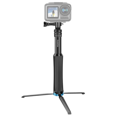 RUIGPRO One-piece Handheld Tripod Selfie Stick Telescopic Monopod Mount for GoPro, Insta360, DJI and Other Action Cameras(Black) - Portable Mini Tripod by RUIGPRO | Online Shopping South Africa | PMC Jewellery | Buy Now Pay Later Mobicred