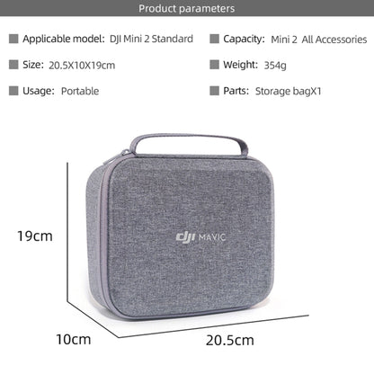 DJI Portable Waterproof Nylon Box Case Storage Bag for DJI Mini 2 Drone(Grey) - Backpacks & Bags by DJI | Online Shopping South Africa | PMC Jewellery | Buy Now Pay Later Mobicred