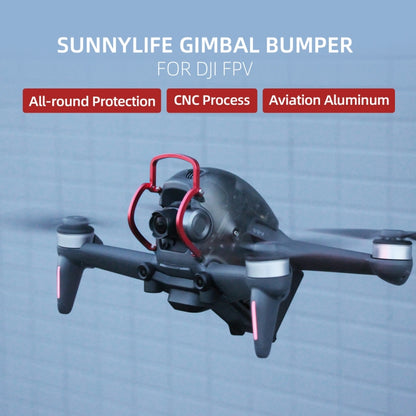 Sunnylife FV-Q9353 Gimbal Bumper Anti-collision Aluminum Alloy Guard Protector Bumper for DJI FPV (Black) - Other Accessories by Sunnylife | Online Shopping South Africa | PMC Jewellery | Buy Now Pay Later Mobicred