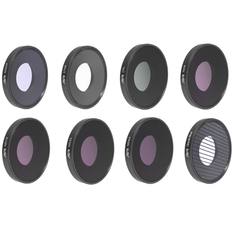 JSR 8 in 1 Streak Blue CPL ND8 ND16 ND32 ND64 STAR NIGHT Lens Filter For DJI Osmo Action 3 -  by JSR | Online Shopping South Africa | PMC Jewellery | Buy Now Pay Later Mobicred