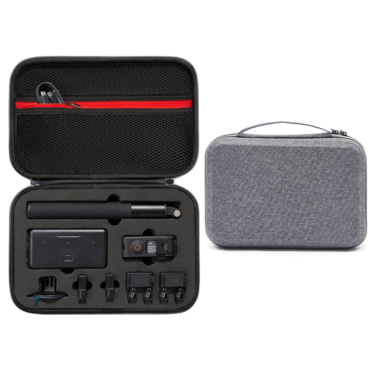 For DJI Osmo Action 3 Carrying Storage Case Bag,Size: 21.5 x 29.5 x 10cm (Grey) - Case & Bags by PMC TechLife | Online Shopping South Africa | PMC TechLife | Buy Now Pay Later Mobicred